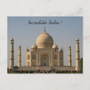 taj mahal india vykort