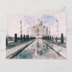 Taj Mahal, Indien Helg Vykort