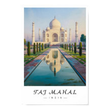Taj Mahal Indien Väggkonst, Agra Landmärke