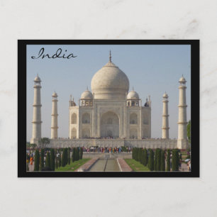 taj mahal indien vykort