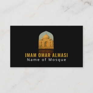 Taj Mahal, Islamic, Religiösa Affärskort Visitkort
