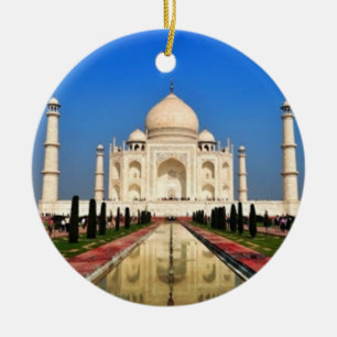 Taj Mahal Julgransprydnad Keramik