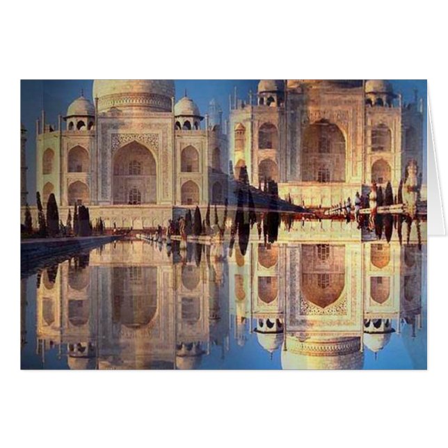 Taj Mahal kort (Framsidan Horizontal)