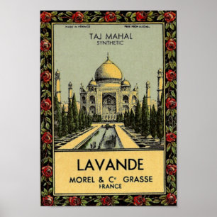 Taj Mahal Lavande affisch