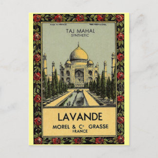 Taj Mahal Lavande Postcard Vykort