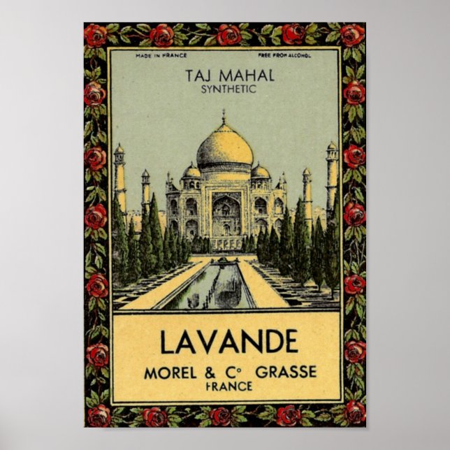 Taj Mahal Lavande Poster (Framsidan)