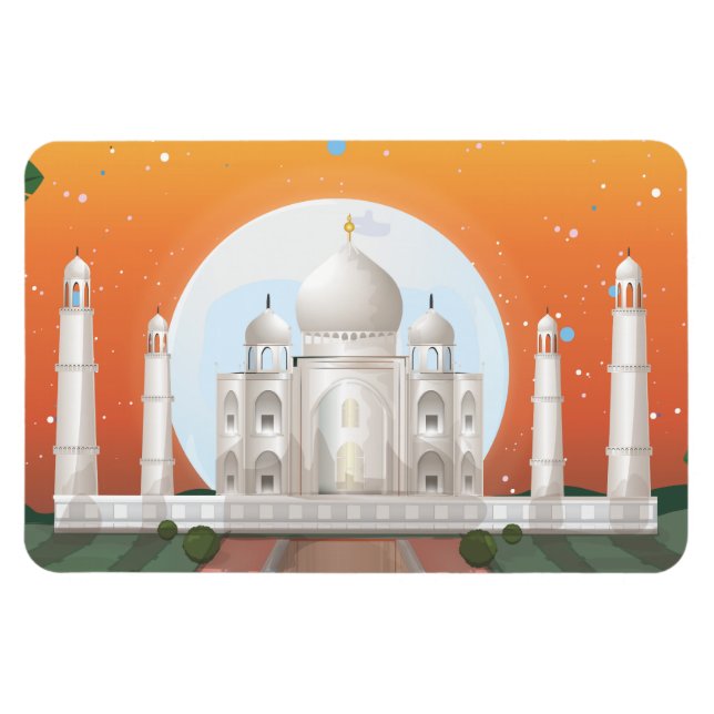Taj Mahal Magnet (Horisontell)