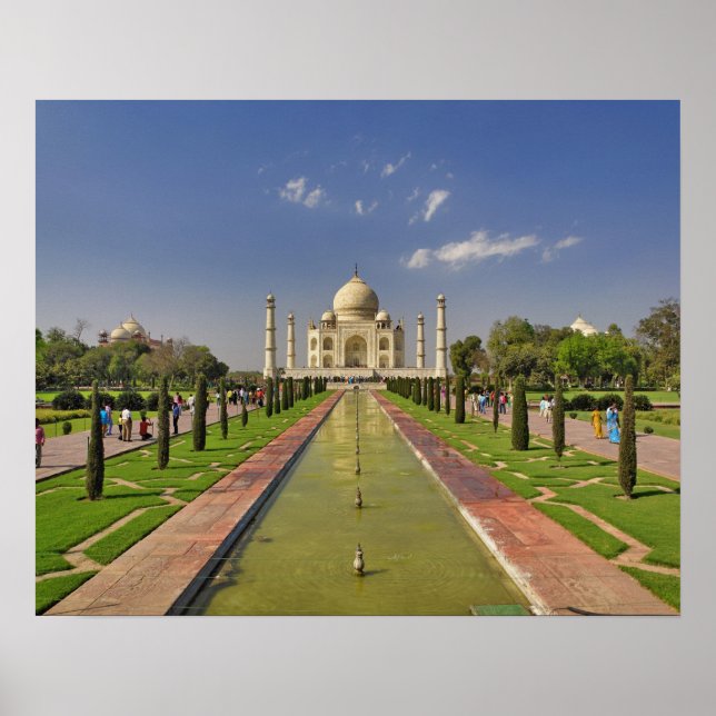 Taj Mahal-mausoleet / Agra, Indien 2 Poster (Framsidan)