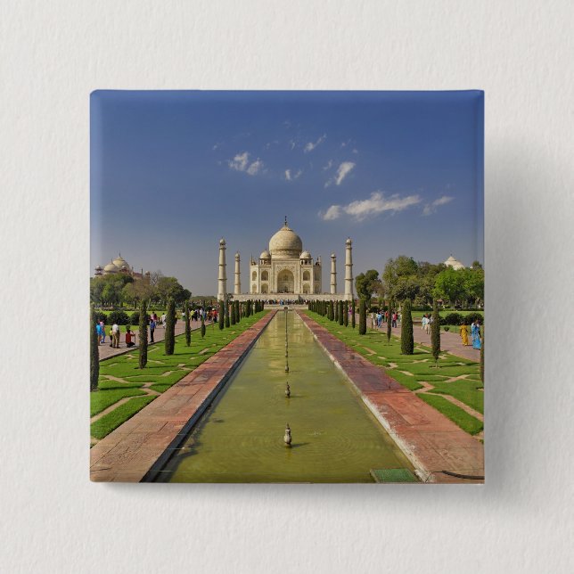 Taj Mahal mausoleum / Agra, Indien 2 Knapp (Framsida)