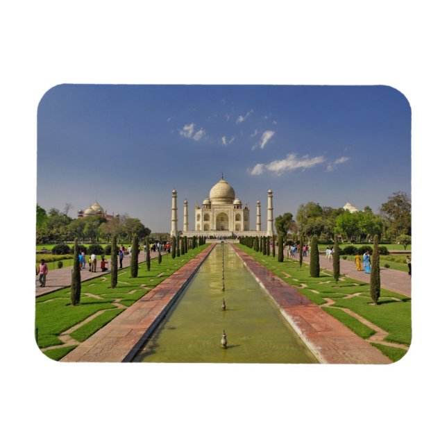 Taj Mahal mausoleum / Agra, Indien 2 Magnet (Horisontell)