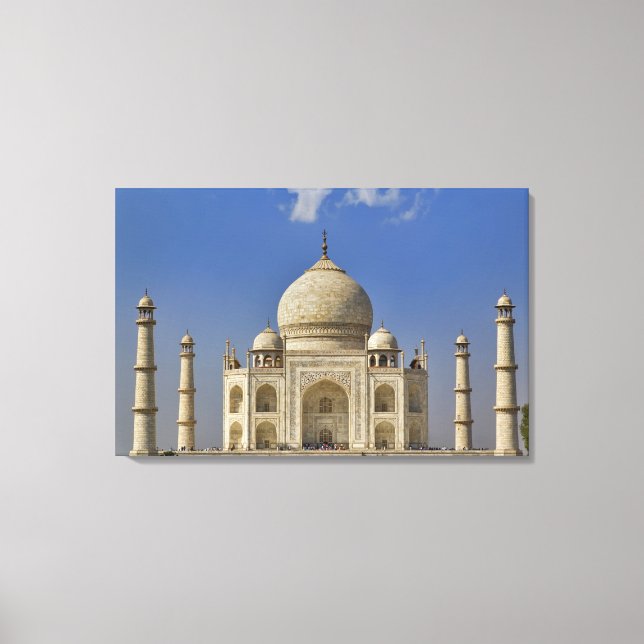 Taj Mahal mausoleum / Agra, Indien Canvastryck (Framsida)