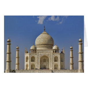 Taj Mahal mausoleum / Agra, Indien Hälsningskort