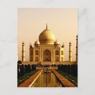taj mahal mausoleum agra uttar pradesh gravmosqu vykort