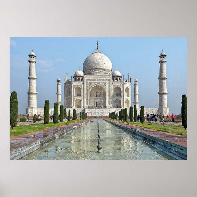 taj mahal Mausoleum India Poster (Framsidan)