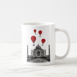 Taj Mahal och Red Luftballongs Kaffemugg
