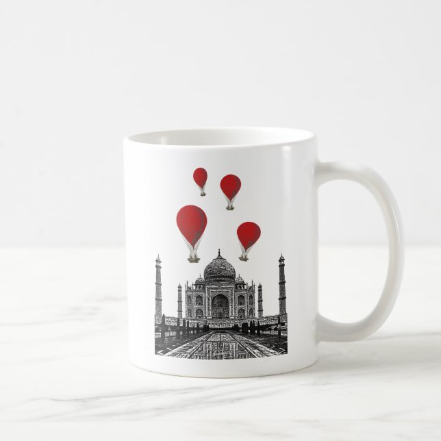 Taj Mahal och Red Luftballongs Kaffemugg (Höger)
