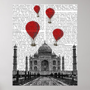 Taj Mahal och Red Luftballongs Poster