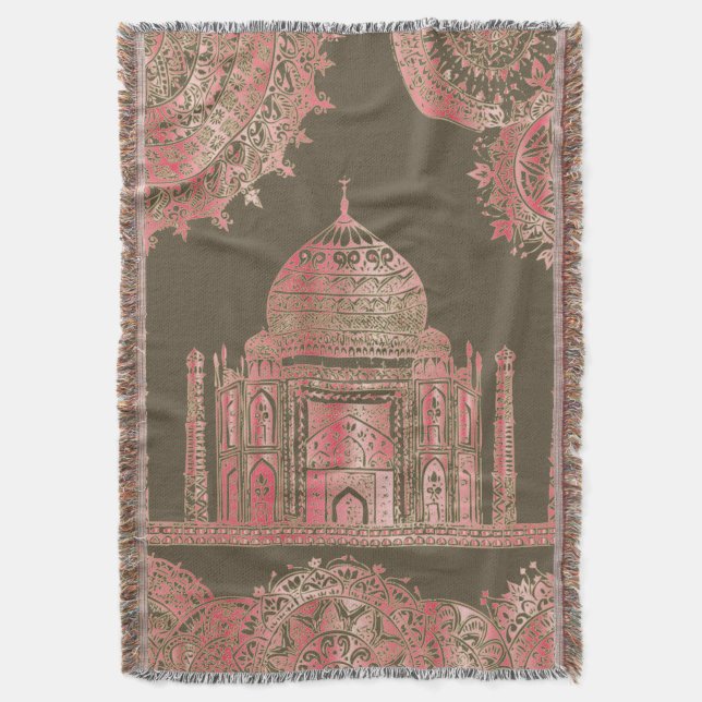 Taj Mahal - Oriental Bohemian Stil Filt (Framsidan Vertikal)