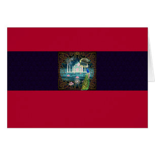 Taj Mahal - Oriental Bohemian Stil Hälsningskort