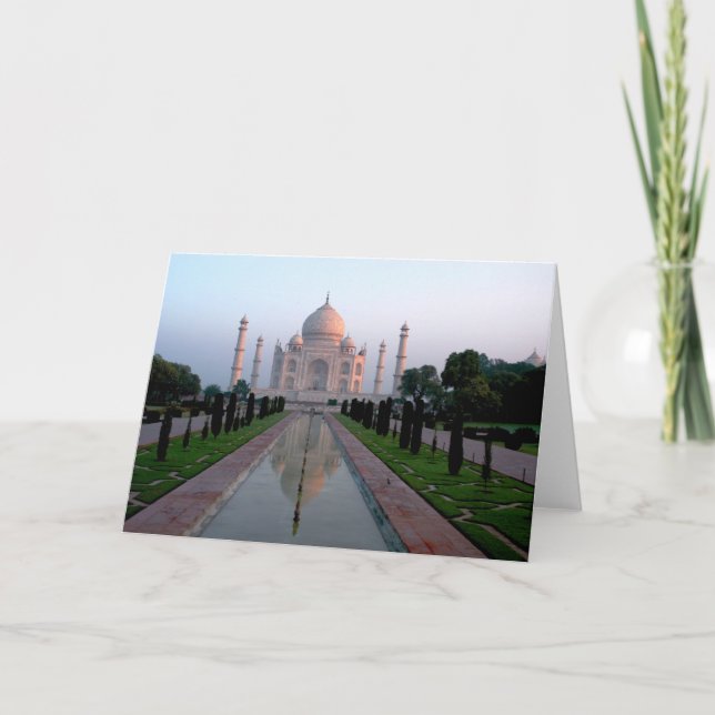 Taj Mahal på gryningen Kort (Framsida)