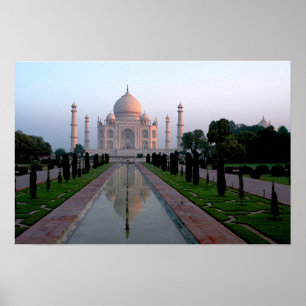 Taj Mahal på gryningen Poster