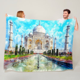 TAJ MAHAL PAINTING FLEECEFILT
