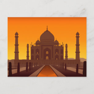 Taj Mahal Postcard Vykort