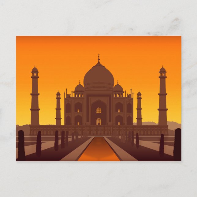 Taj Mahal Postcard Vykort (Framsida)