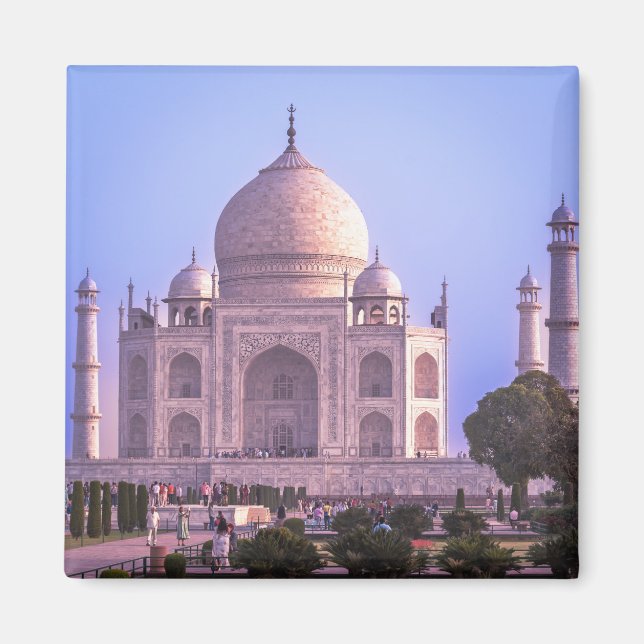 Taj Mahal Reflection Garden – Ikoniskt landmärke Magnet (Framsidan)