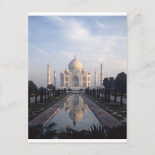 Taj Mahal Reflection in Agra, Uttar Pradesh, Indie Vykort