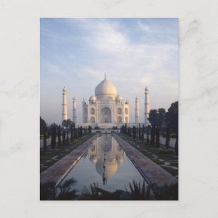 Taj Mahal Reflection in Agra, Uttar Pradesh, Indie Vykort