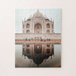 Taj Mahal Reflektion Indien Arkitektur Pussel