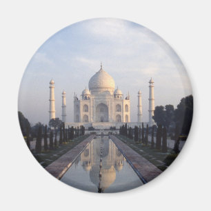 Taj Mahal reflexion i Agra, Uttar Pradesh, Indien Magnet