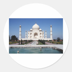 Taj Mahal Runt Klistermärke