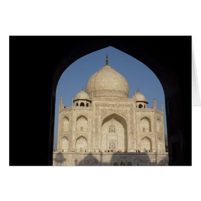taj mahal Shadow Hälsningskort (Framsidan Horizontal)