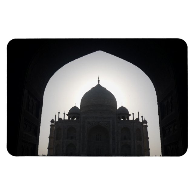 taj mahal silhouette magnet (Horisontell)