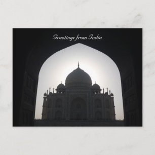 taj mahal skugga vykort