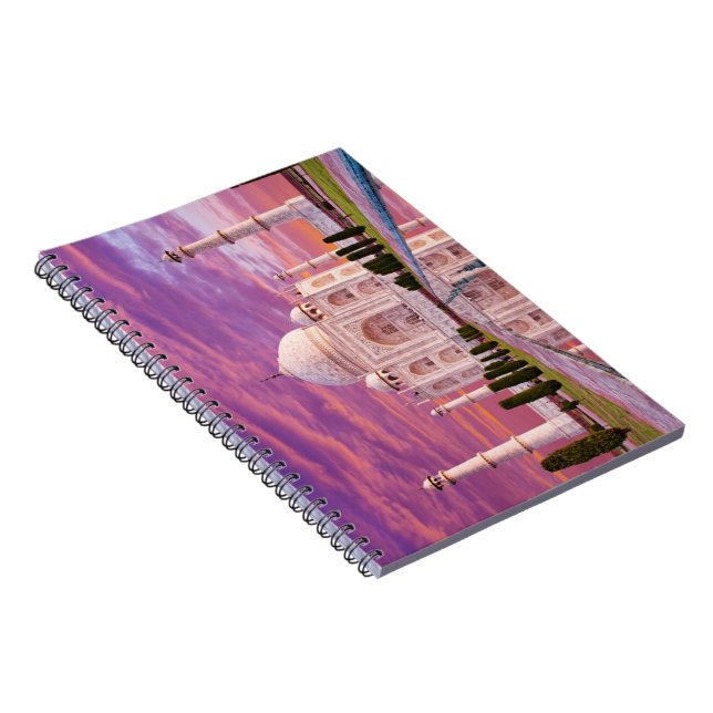 Taj Mahal Spiral Notebook Anteckningsbok (Högra Sidan)