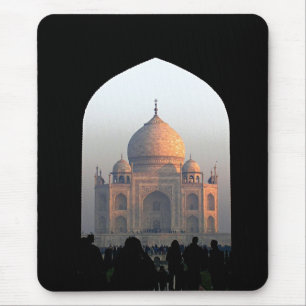 Taj Mahal tänder av fotoet för gryningIndien Musmatta