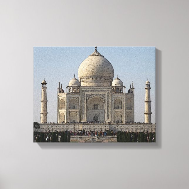 taj mahal tecknad canvas (Framsida)