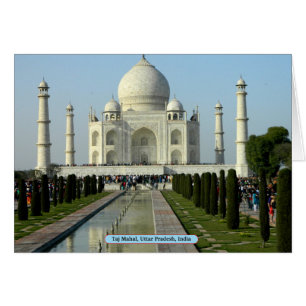Taj Mahal, Uttar Pradesh, Indien Hälsningskort
