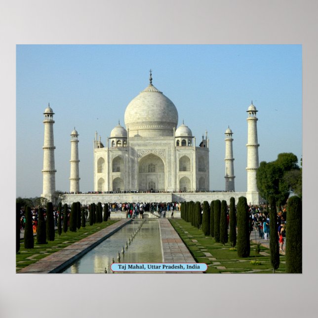 Taj Mahal, Uttar Pradesh, Indien Poster (Framsidan)