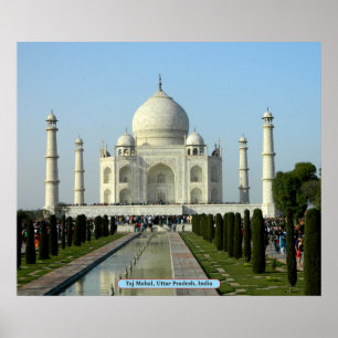 Taj Mahal, Uttar Pradesh, Indien Poster