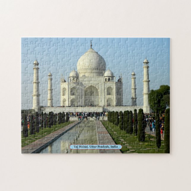 Taj Mahal, Uttar Pradesh, Indien Pussel (Horisontell)