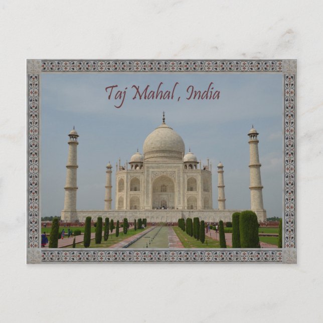 TAJ MAHAL VYKORT (Framsida)