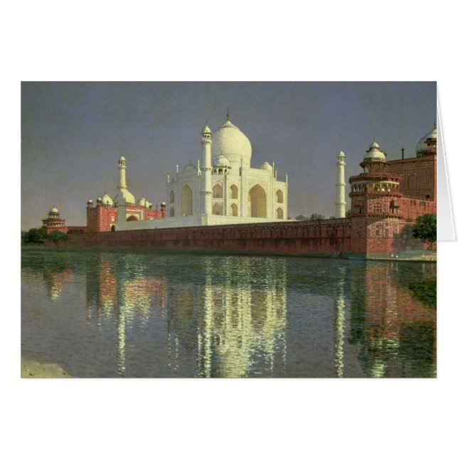 Tajen Mahal, 1874-76 Hälsningskort (Framsidan Horizontal)