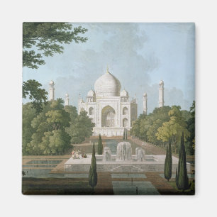 Tajen Mahal, Agra, från trädgården Magnet