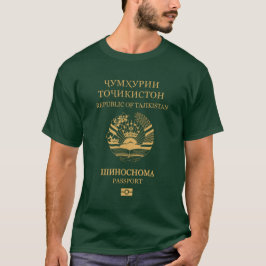 Tajikistan passport t shirt
