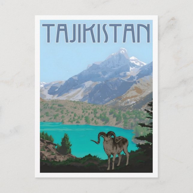 Tajikistan Vintage Travel  Vykort (Framsida)