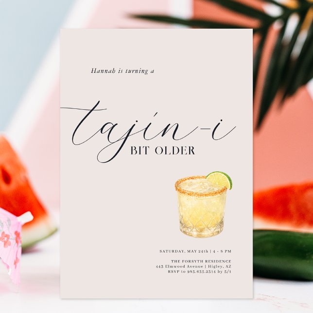 Tajín-i Bit äldre födelsedagsinbjudan Inbjudningar (Skapare uppladdad)